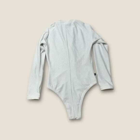 Fiorella Volin Pavones White Zip Up One-Piece Size Small - Picture 2 of 6